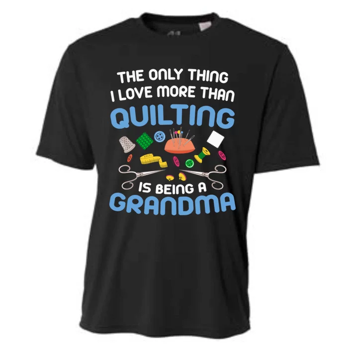 Sewing Gift For Grandma Sew Hobby Funny Saying Quilting Gift Cooling Performance Crew T-Shirt