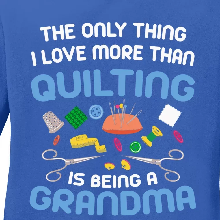 Sewing Gift For Grandma Sew Hobby Funny Saying Quilting Gift Ladies Long Sleeve Shirt