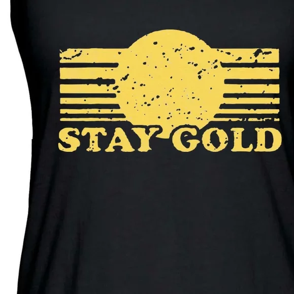 Stay Gold Funny Saying Ladies Essential Flowy Tank