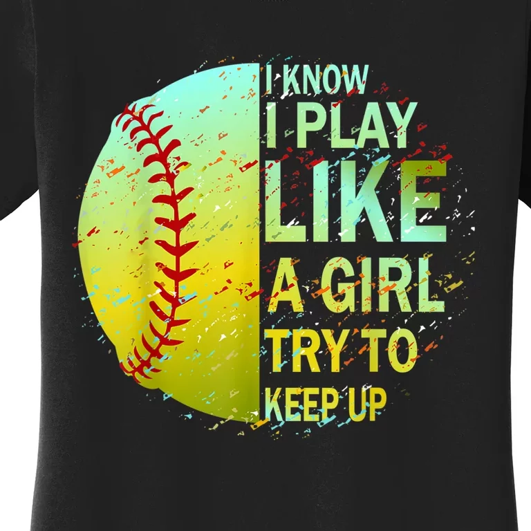 Softball Gift For Girls Women's T-Shirt