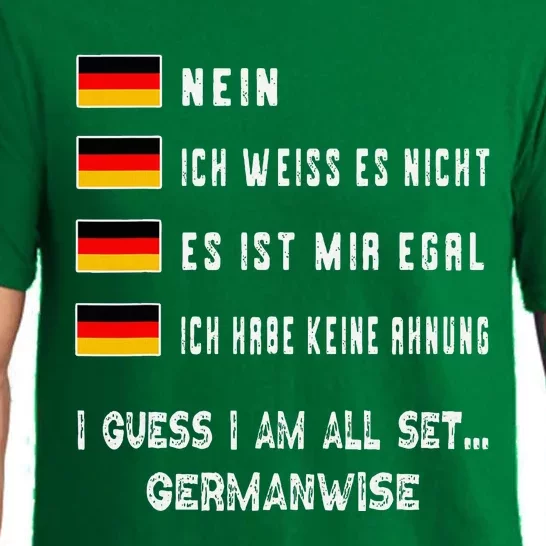 Speaking German Funny Deutsch Student German Language Pajama Set