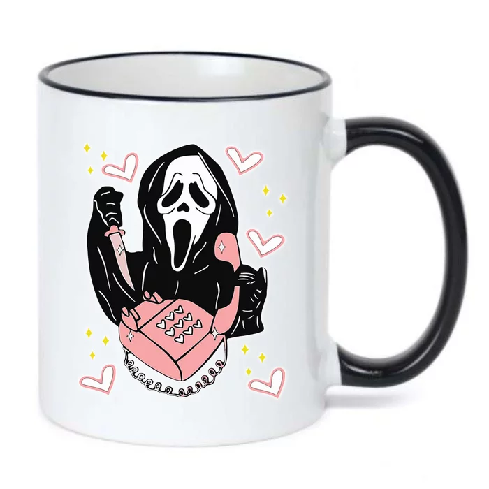 Scary Ghost Face Phone Ghostface Calling Black Color Changing Mug