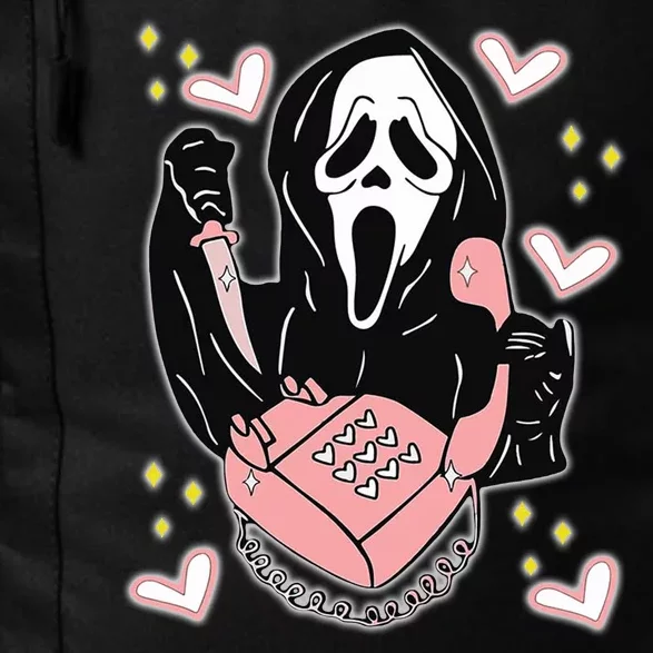 Scary Ghost Face Phone Ghostface Calling Daily Commute Backpack