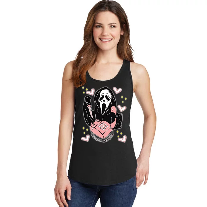 Scary Ghost Face Phone Ghostface Calling Ladies Essential Tank