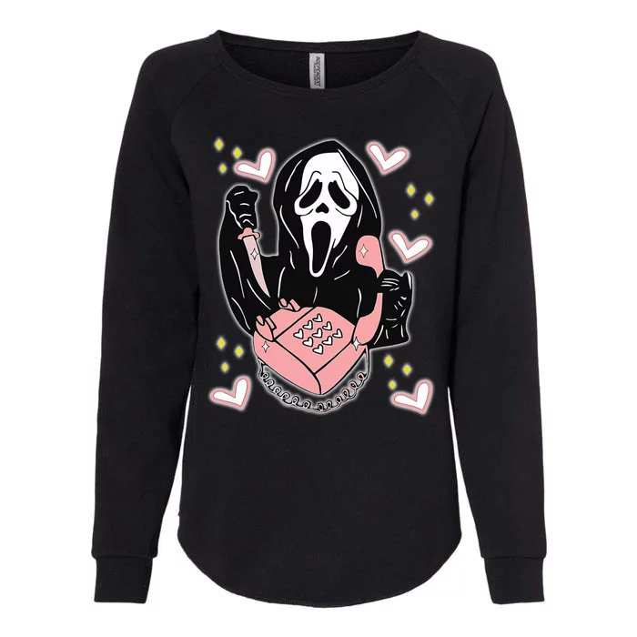 Scary Ghost Face Phone Ghostface Calling Womens California Wash Sweatshirt