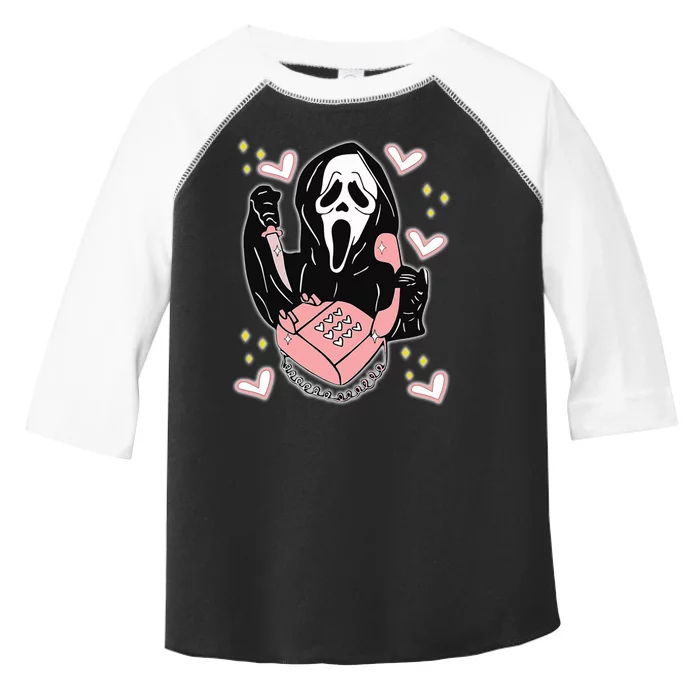 Scary Ghost Face Phone Ghostface Calling Toddler Fine Jersey T-Shirt