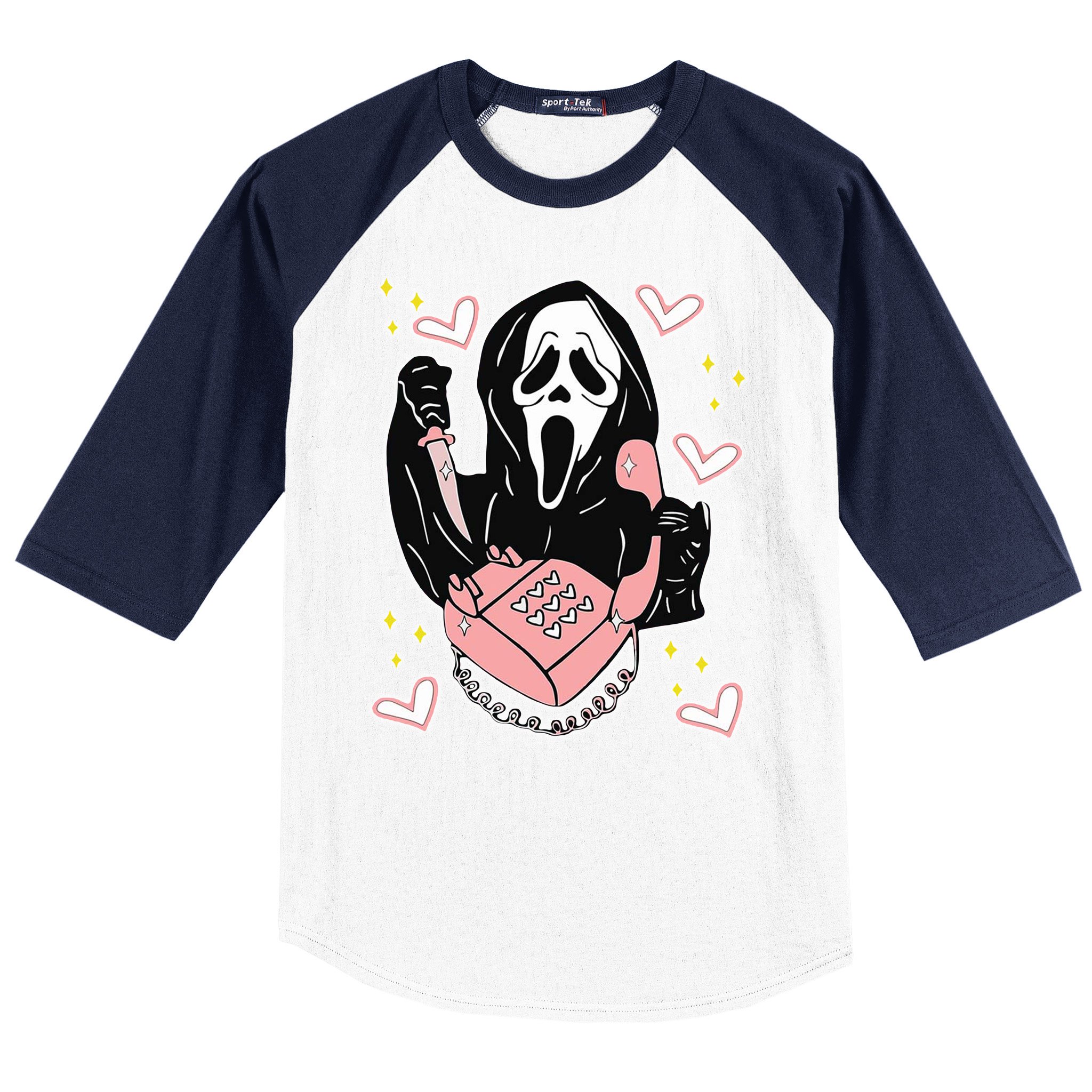 Personalized Horror Scream Printed Unisex Baseball Jersey Shirt