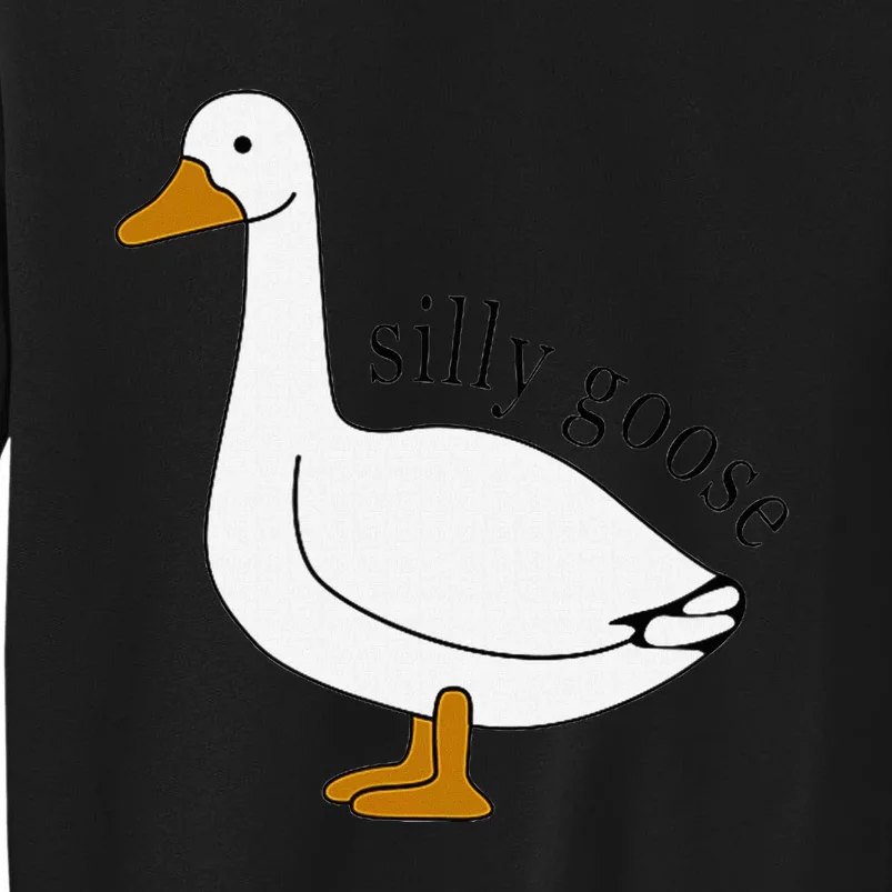 Silly Goose Funny Goose Meme Cute Goose Trendy Clothing Sweatshirt