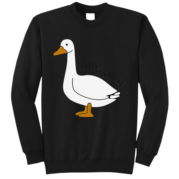 Silly Goose Funny Goose Meme Cute Goose Trendy Clothing Sweatshirt