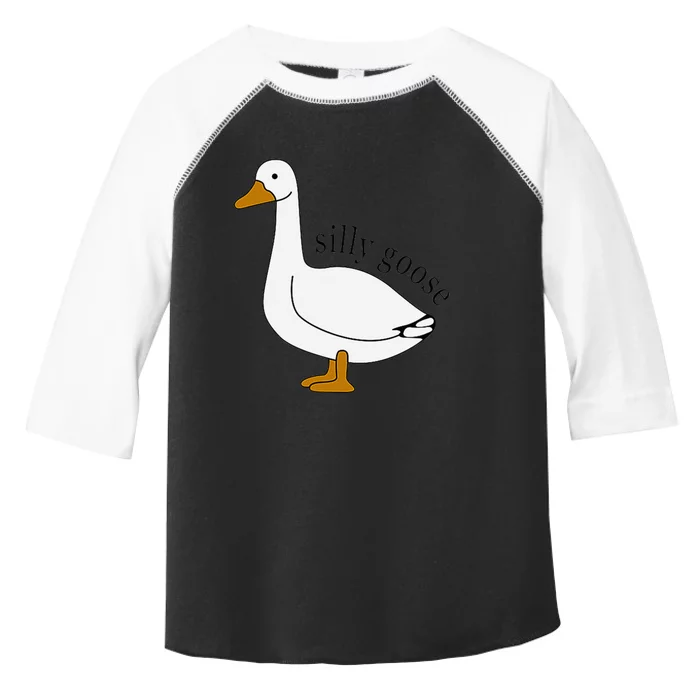 Silly Goose Funny Goose Meme Cute Goose Trendy Clothing Toddler Fine Jersey T-Shirt