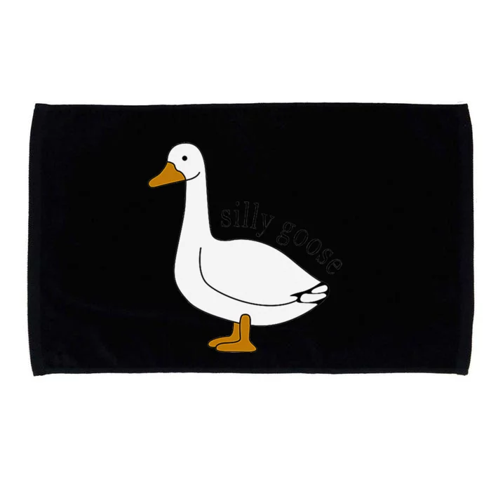 Silly Goose Funny Goose Meme Cute Goose Trendy Clothing Microfiber Hand Towel