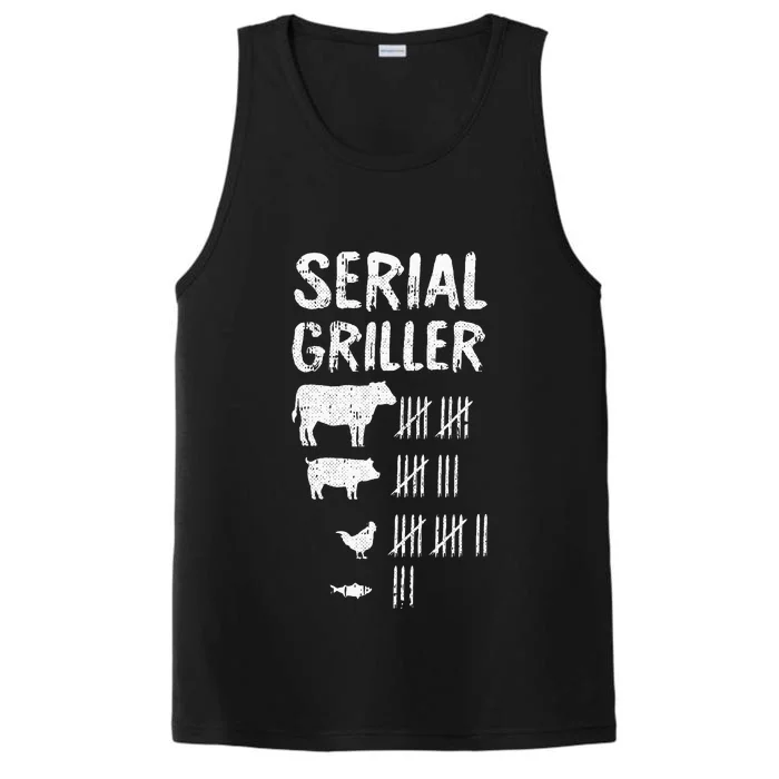 Serial Griller Fathers Day Funny Grilling Grill BBQ Master Performance Tank