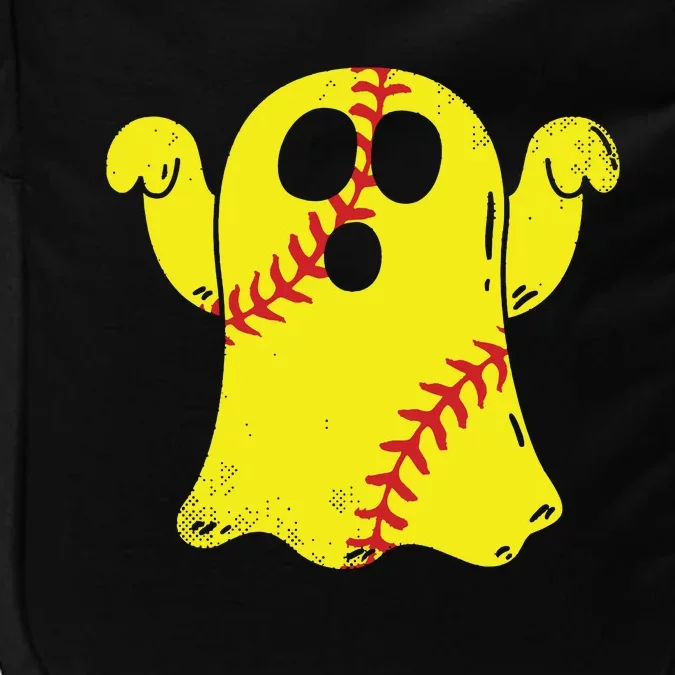 Softball Ghost Funny Halloween Costume Softball Lover Impact Tech Backpack