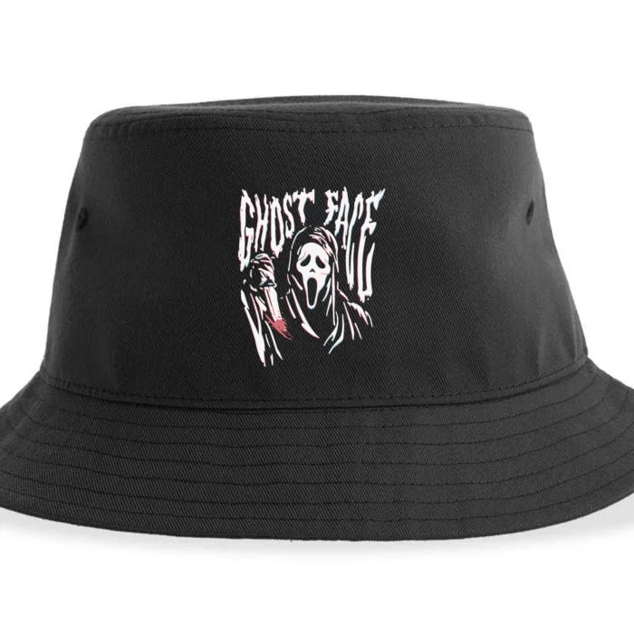 Scream Ghost Face Wavy Sustainable Bucket Hat