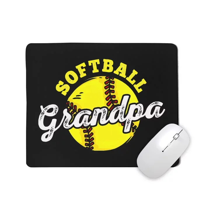 Softball Grandpa Grandfather Father's Day Mousepad