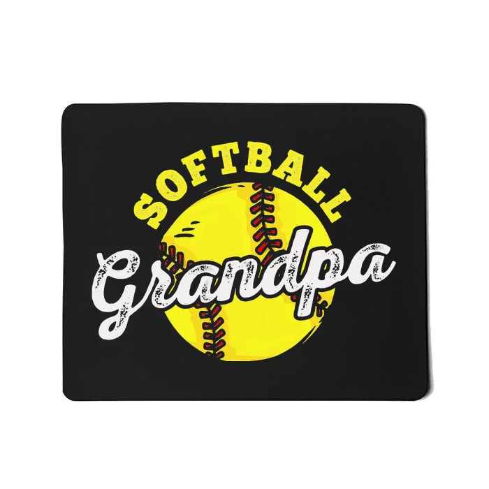 Softball Grandpa Grandfather Father's Day Mousepad