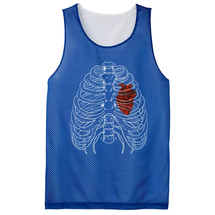 Skeleton Great Gift Ribcage Great Gift Skeleton Ribs Bones Costume Funny Gift Mesh Reversible Basketball Jersey Tank