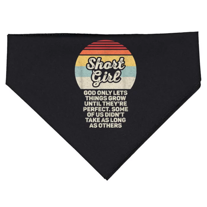 Short Gir.ls God Only Lets Things Grow Until They’re Perfect USA-Made Doggie Bandana