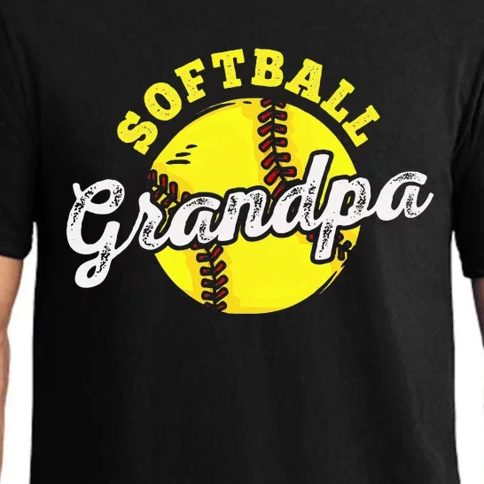 Softball Grandpa Grandfather FatherS Day Pajama Set