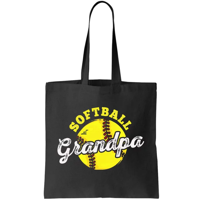 Softball Grandpa Grandfather FatherS Day Tote Bag