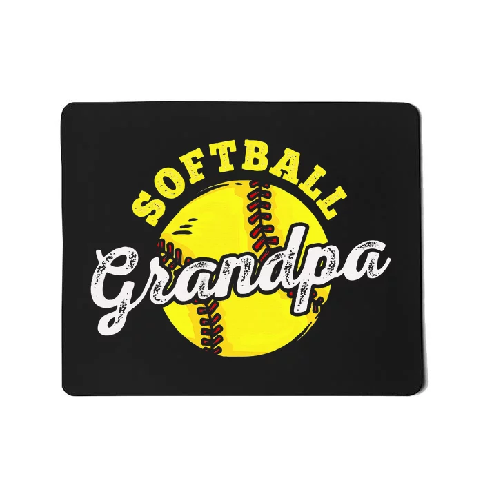 Softball Grandpa Grandfather FatherS Day Mousepad