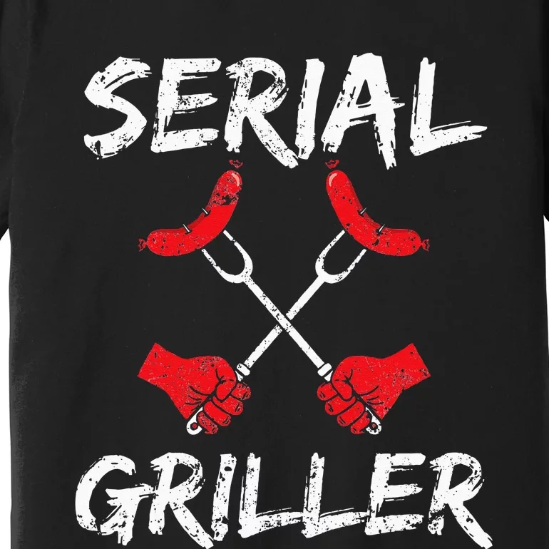 Serien Griller Grilling Master Chef Cook Cooking BBQ Gift Premium T-Shirt