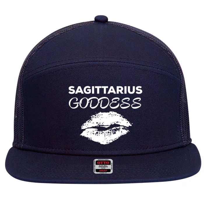 Sagittarius Goddess Gift 7 Panel Mesh Trucker Snapback Hat