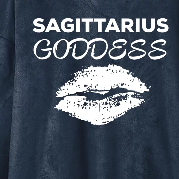 Sagittarius Goddess Gift Hooded Wearable Blanket