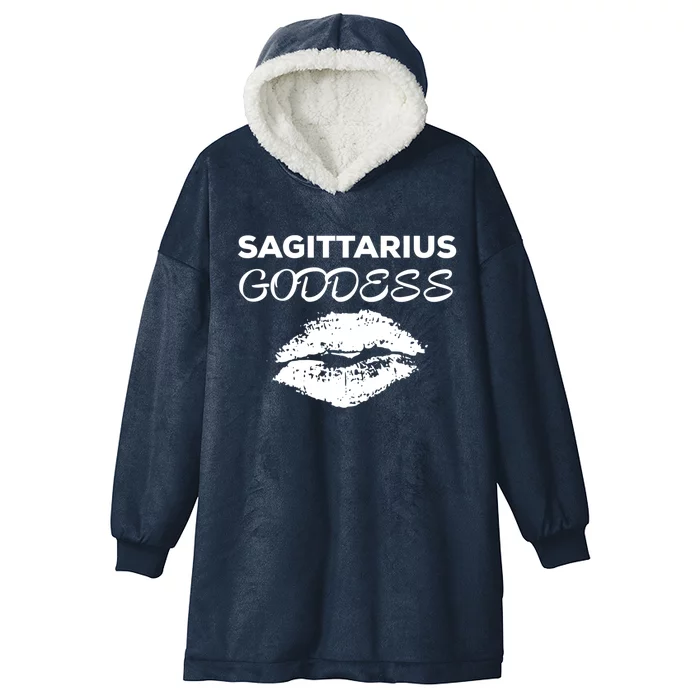 Sagittarius Goddess Gift Hooded Wearable Blanket