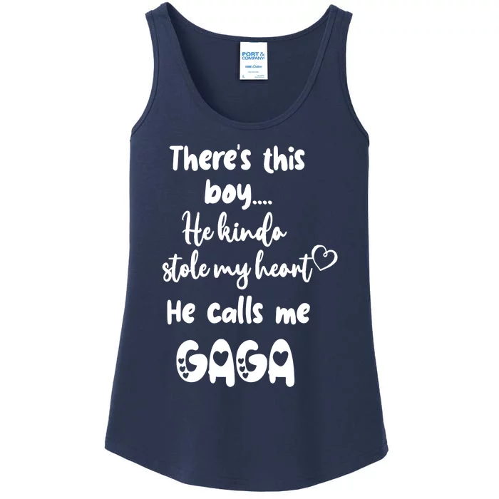 Special Grandma Grandmother This Boy Calls Me Gaga Ladies Essential Tank