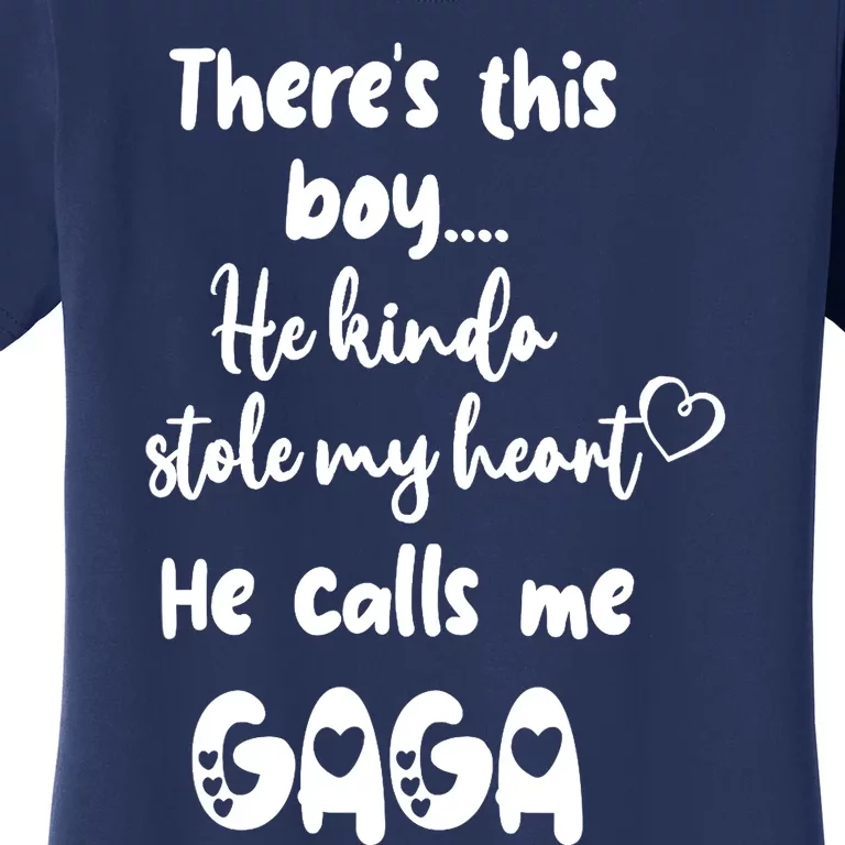 Special Grandma Grandmother This Boy Calls Me Gaga Women's T-Shirt