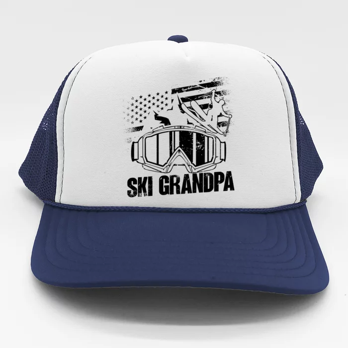 Ski Grandpa Gift Ski Driver Funny Ski Skiing Great Gift Trucker Hat