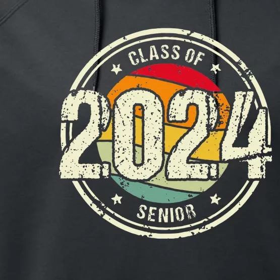 Senior Graduation Gift Class Of 2024 Performance Fleece Hoodie