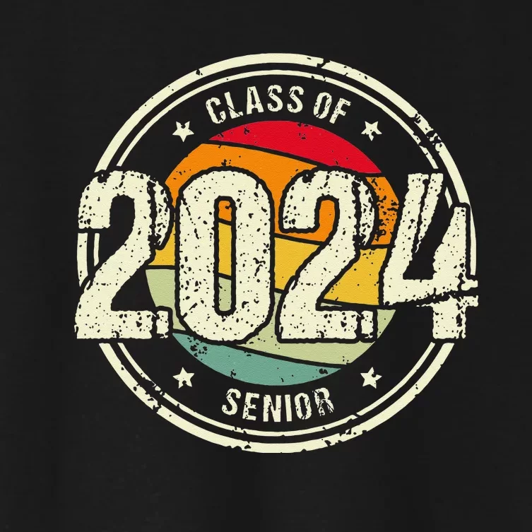 Senior Graduation Gift Class Of 2024 Women's Crop Top Tee