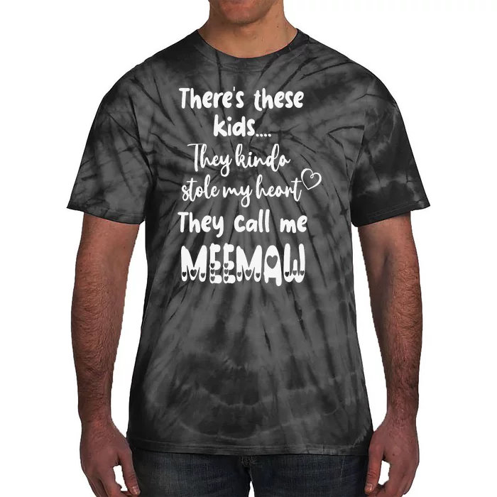 Special Grandma Grandmother These Call Me MeeMaw Tie-Dye T-Shirt