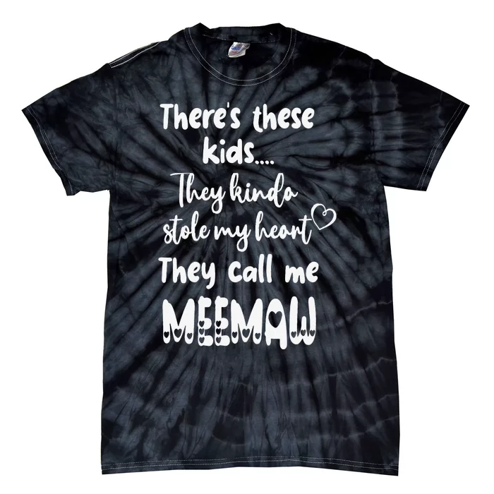 Special Grandma Grandmother These Call Me MeeMaw Tie-Dye T-Shirt