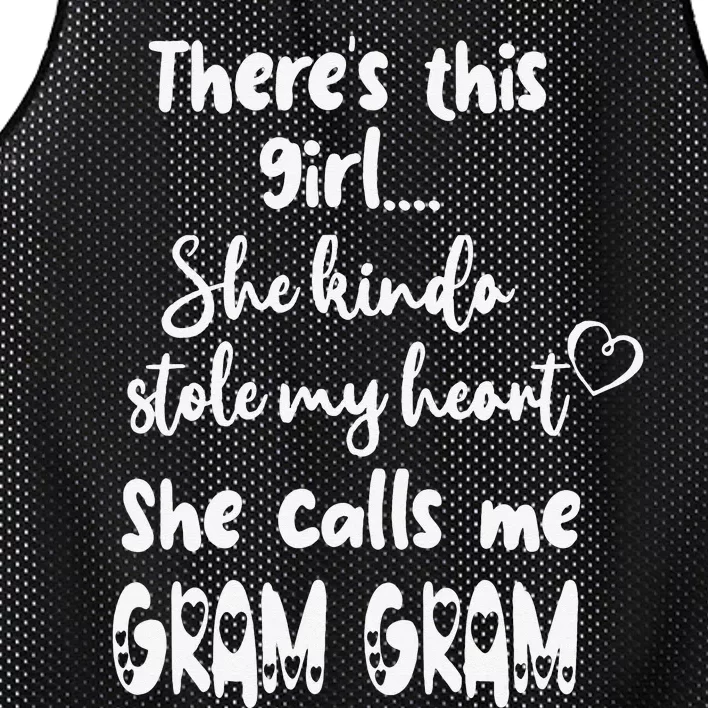 Special Grandma Grandmother This Calls Me Gram Gram Mesh Reversible Basketball Jersey Tank