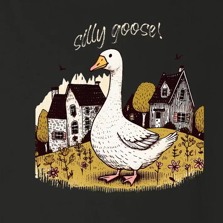 Silly Goose Gift For Her Funny Goose Trendy Clothing Toddler Long Sleeve Shirt