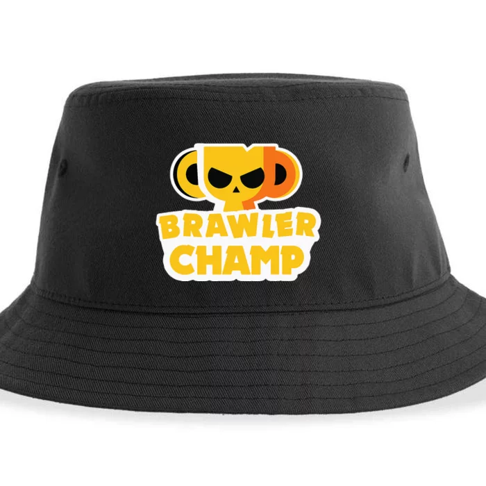 Star Gamer Gaming Gift Idea Stars Brawler Boy Beawl Sustainable Bucket Hat