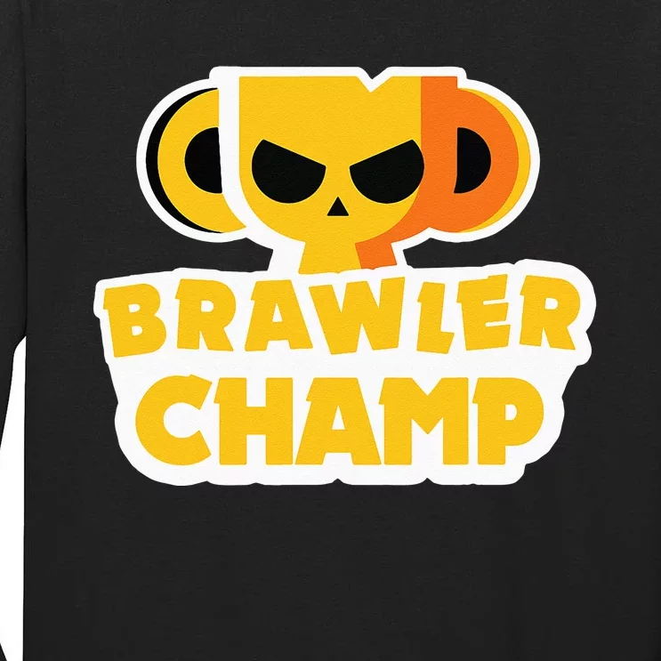 Star Gamer Gaming Gift Idea Stars Brawler Boy Beawl Tall Long Sleeve T-Shirt