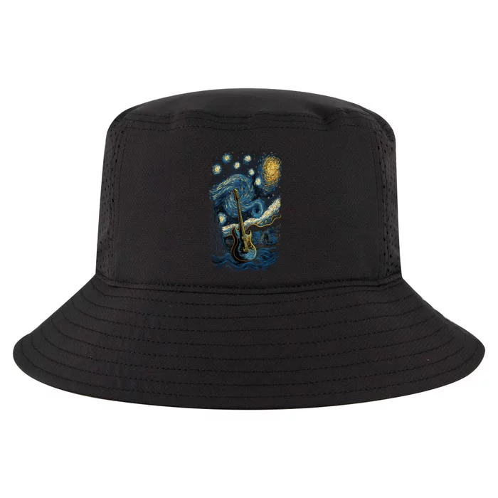 Starry Guitar Gifts Guitarist Rock Concert Festival Guitar Cool Comfort Performance Bucket Hat