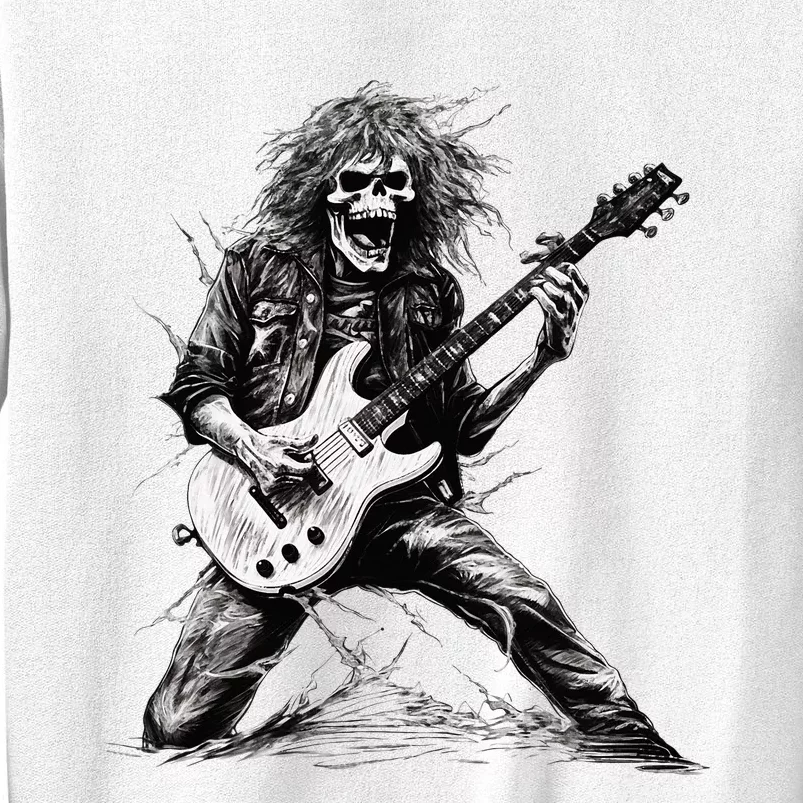 Skeleton Guitar Guy Rock And Roll Band Rock On Sweatshirt