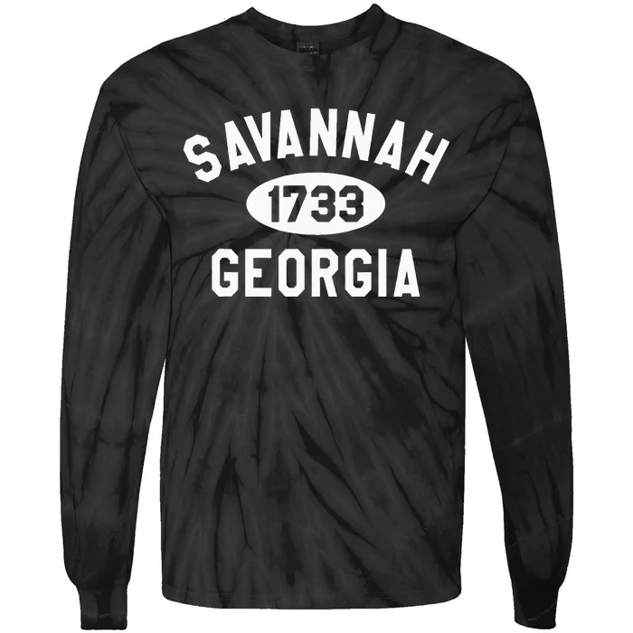 Savannah Georgia Ga Souvenirs Tie-Dye Long Sleeve Shirt