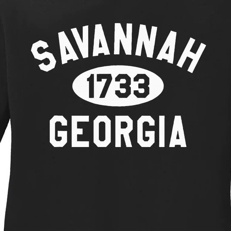 Savannah Georgia Ga Souvenirs Ladies Long Sleeve Shirt