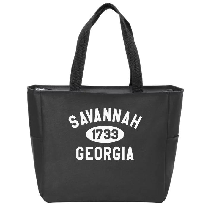 Savannah Georgia Ga Souvenirs Zip Tote Bag