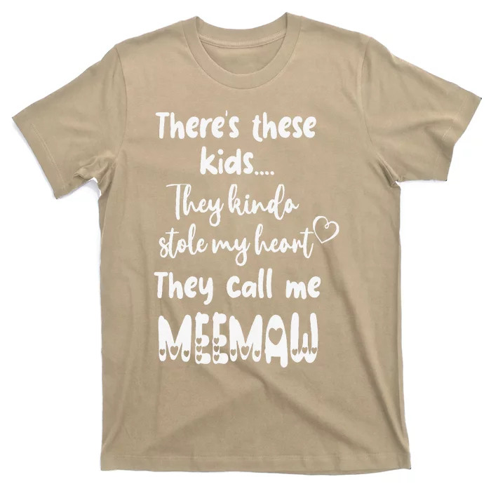 Special Grandma Grandmother These Call Me MeeMaw T-Shirt