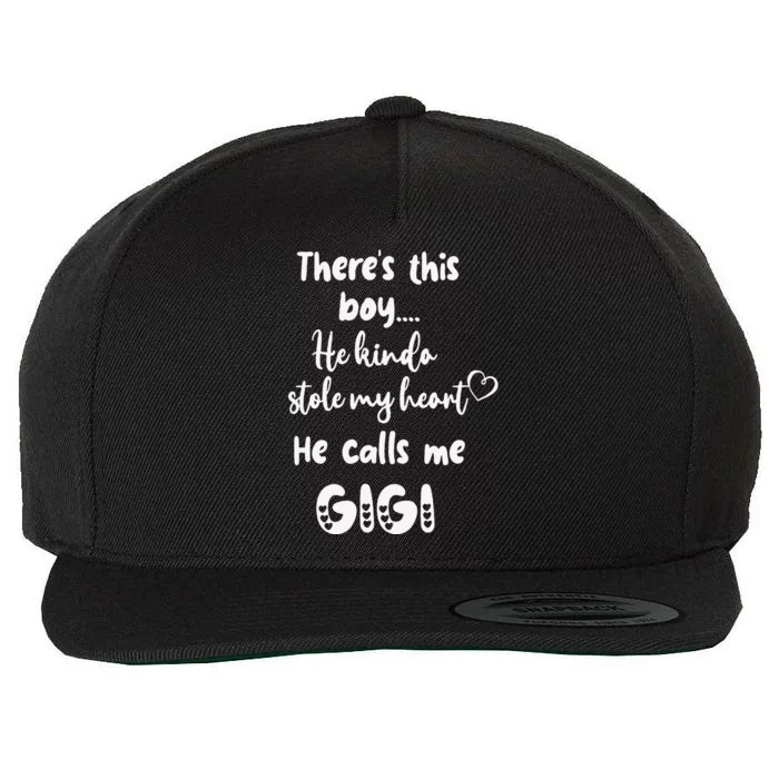 Special Grandma Grandmother This Calls Me Gigi Wool Snapback Cap