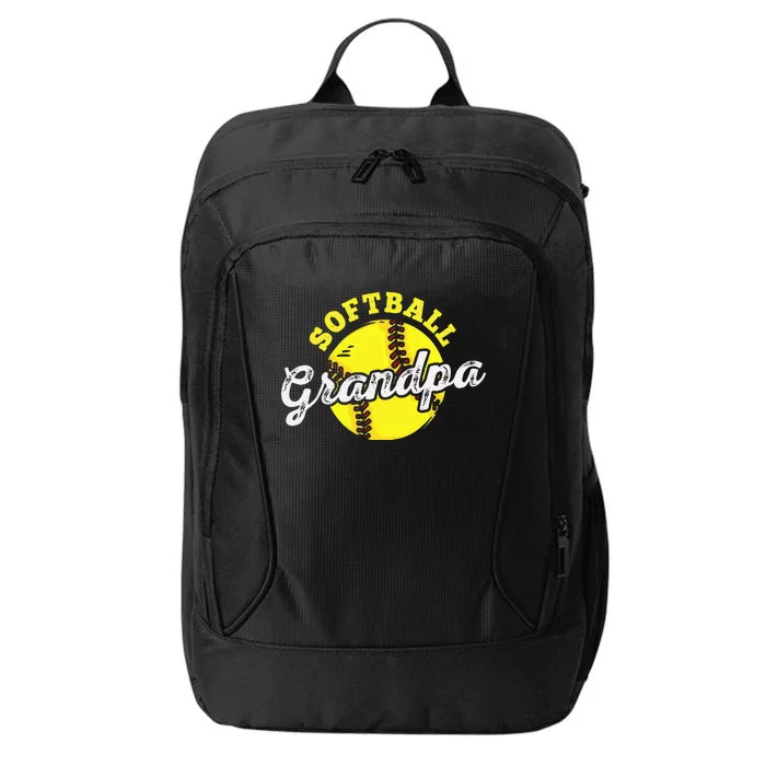 Softball Grandpa Grandfather Fathers Day City Backpack