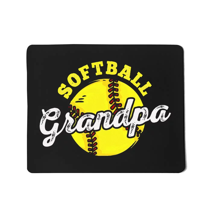 Softball Grandpa Grandfather Fathers Day Mousepad