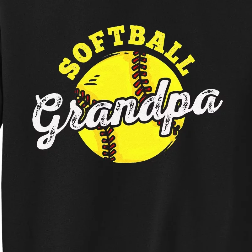 Softball Grandpa Grandfather Fathers Day Tall Sweatshirt